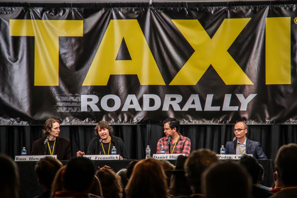 The audience gives their full attention to the all-star panel of TV and Film sync experts on the Early Bird Gets the Worm panel. The panelists are (left to right) Russ Howard III (Music Supervisor/Composer), Jeff Freudlich (COO, Fervor/Wild Whirled), Daniel Higbee (VP of Sync, Dualtone Music Group), and Pedro Costa (CEO, InStyle Music).