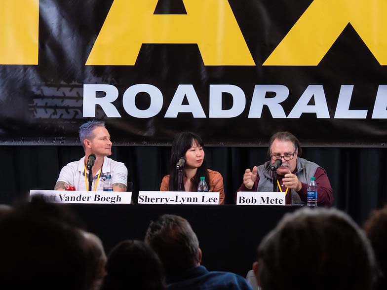 TTAXI members (left to right) Matt Vander Boegh, Sherry-Lynn Lee, and Bob Mete share their techniques and success strategies during the How to Get More Forwards, Deals, and Placements panel at the Rally.