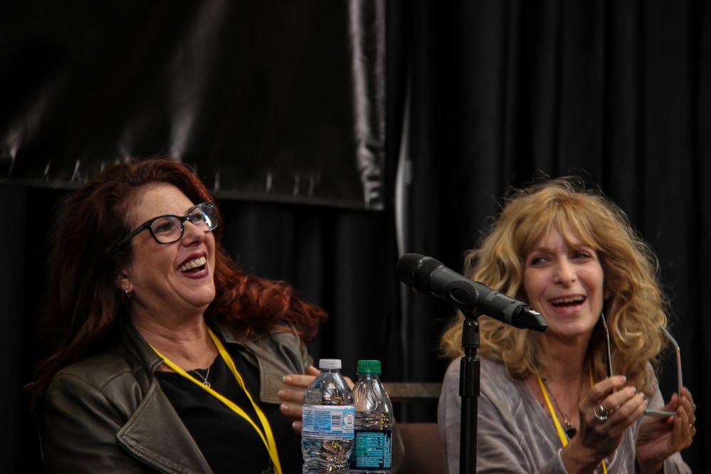 Music Licensing executives Michele Wernick (left), and Beth Wernick share the same last name and job descriptions, but they aren’t related. But they are friends, so we couldn’t resist putting them on the same Pitch and Feedback panel. 