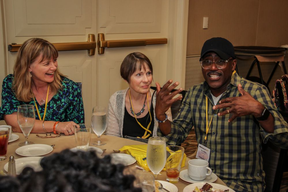 Hit Record Producer Ron Harris is a favorite during TAXI’s Mentor Lunches at the Rally.