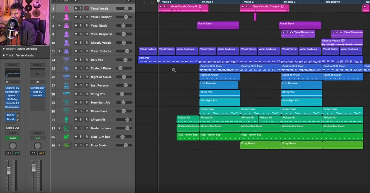 Billie Eilish's Ocean Eyes Session Dissected in Logic Pro X 